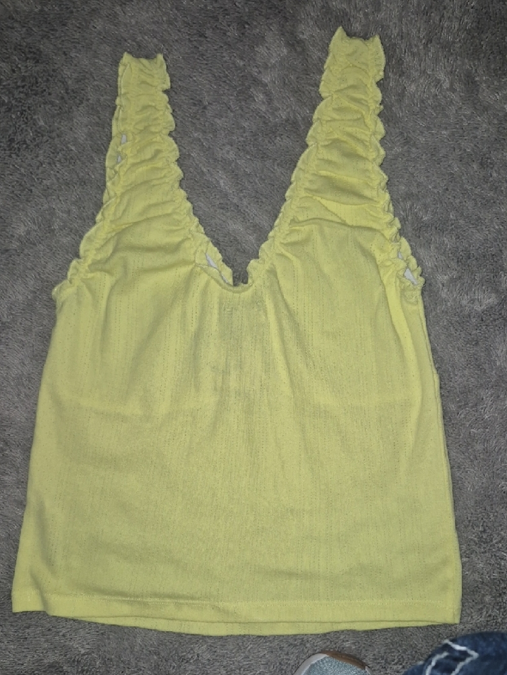 Free People Yellow Ruffle-Edge Tank - Picture 7 of 12